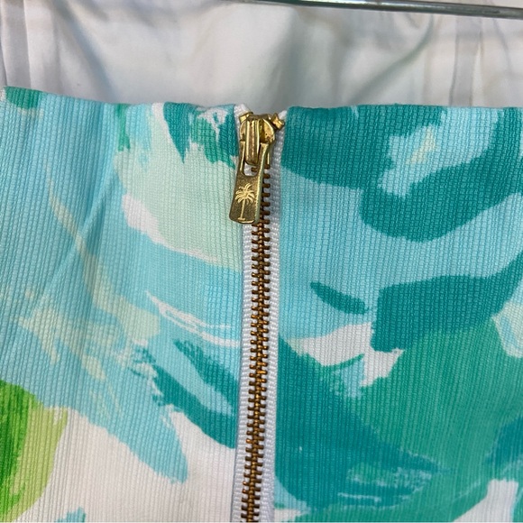 Lilly Pulitzer Tansy Strapless Dress Poolside Blue First Impressions Size 2 - Picture 7 of 11